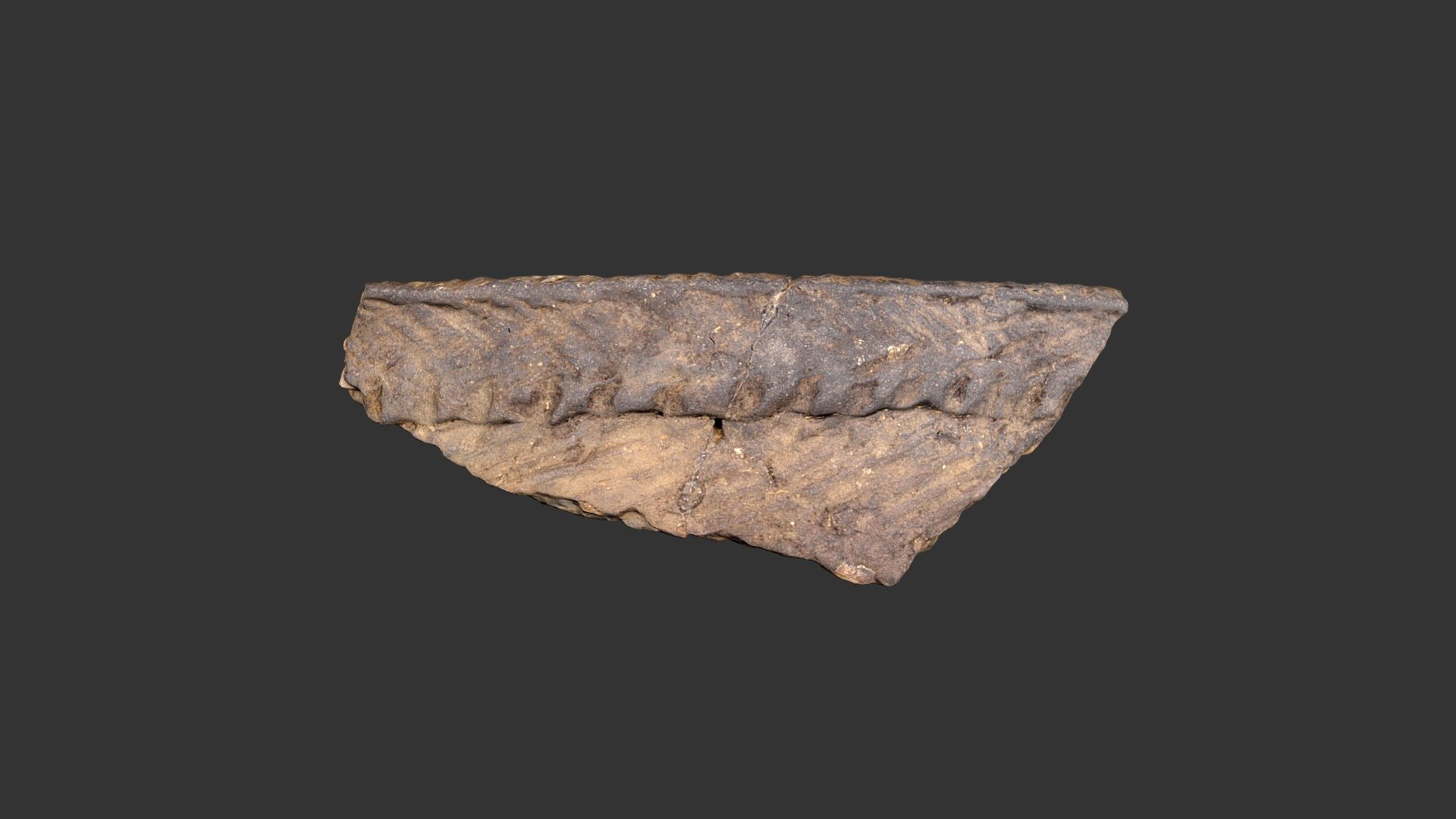 Gaston Simple Stamped Rimsherd (619p1429)