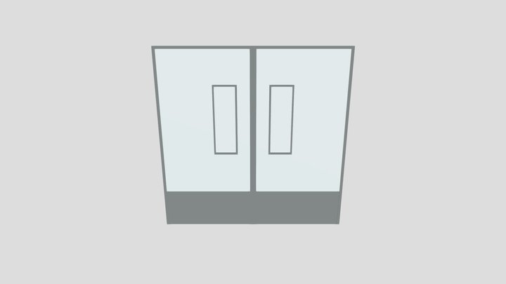 White Double Door – Modello 3D gratuito STL