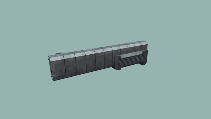 low poly velociraptor silencer(modified) 3D Model