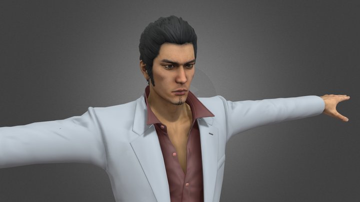Yakuza Kiwami - Kiryu – Gratis 3D-model STL