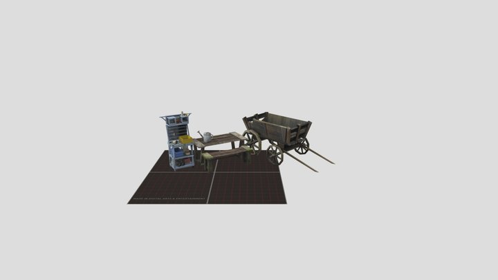 DAE 5 Finished props- Grandmother's House 3D Model