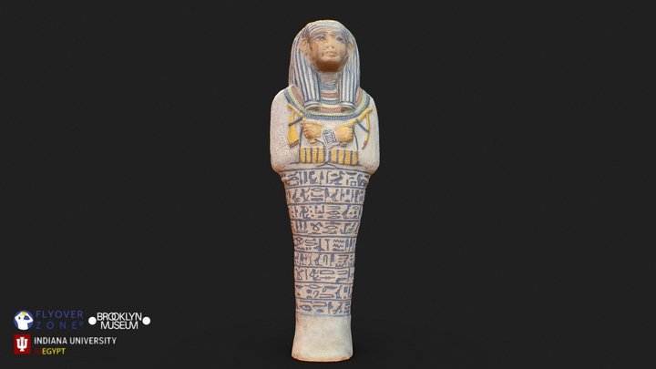 3D rendering of Shabti of Sati (2)
