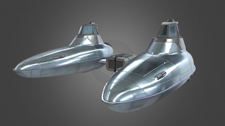 Star Wars Storm IV Twin-Pod Cloud Car 3D Model