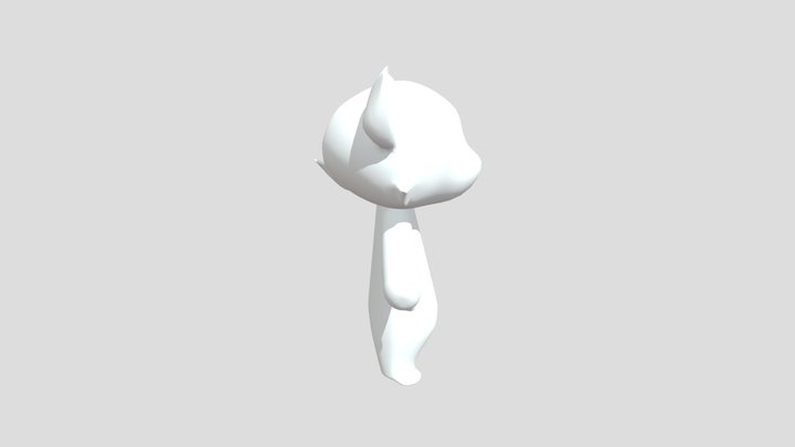 Cat-Person (UNTEXTURED) 3D Model