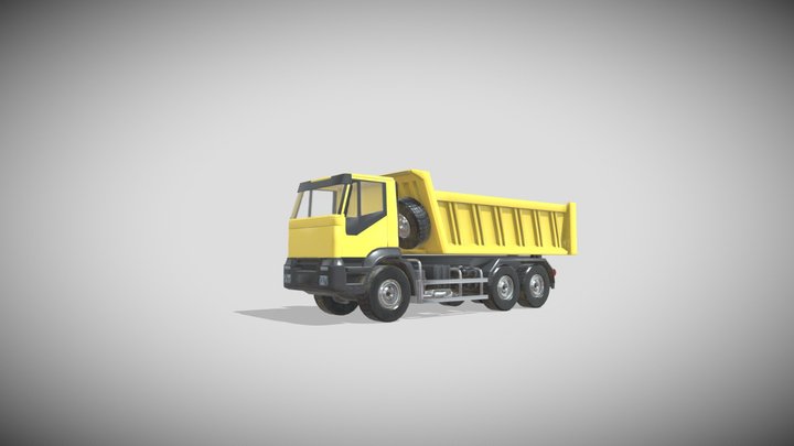 Dump Truck animated 3D Model