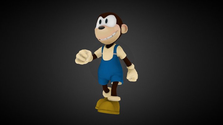 Monkey Darwin 3D Model