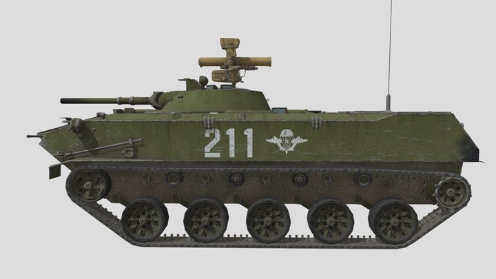 BMD-1P - USSR 3D Model