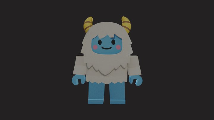 Simple Yeti Roblox Model. 3D Model