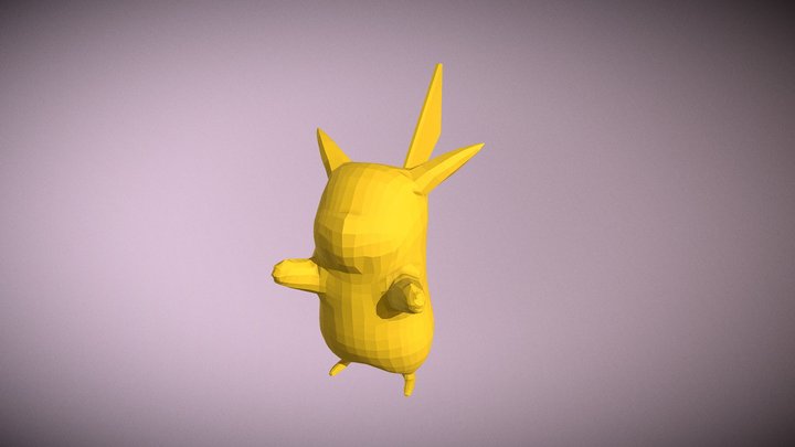 Retopo Pikachu Final 3D Model