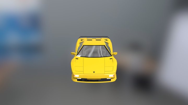 Lamborghini Diablo SV | Low Poly 3D Model