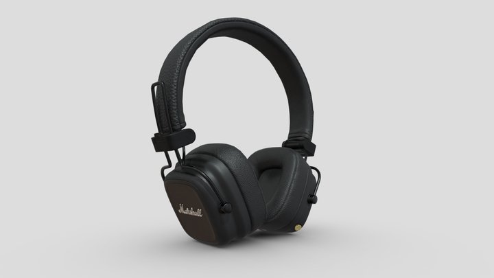 Marshall Major 4 Bluetooth Headphone 3D 3D Model