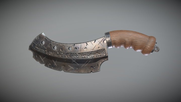 Hand Blade 3D Model