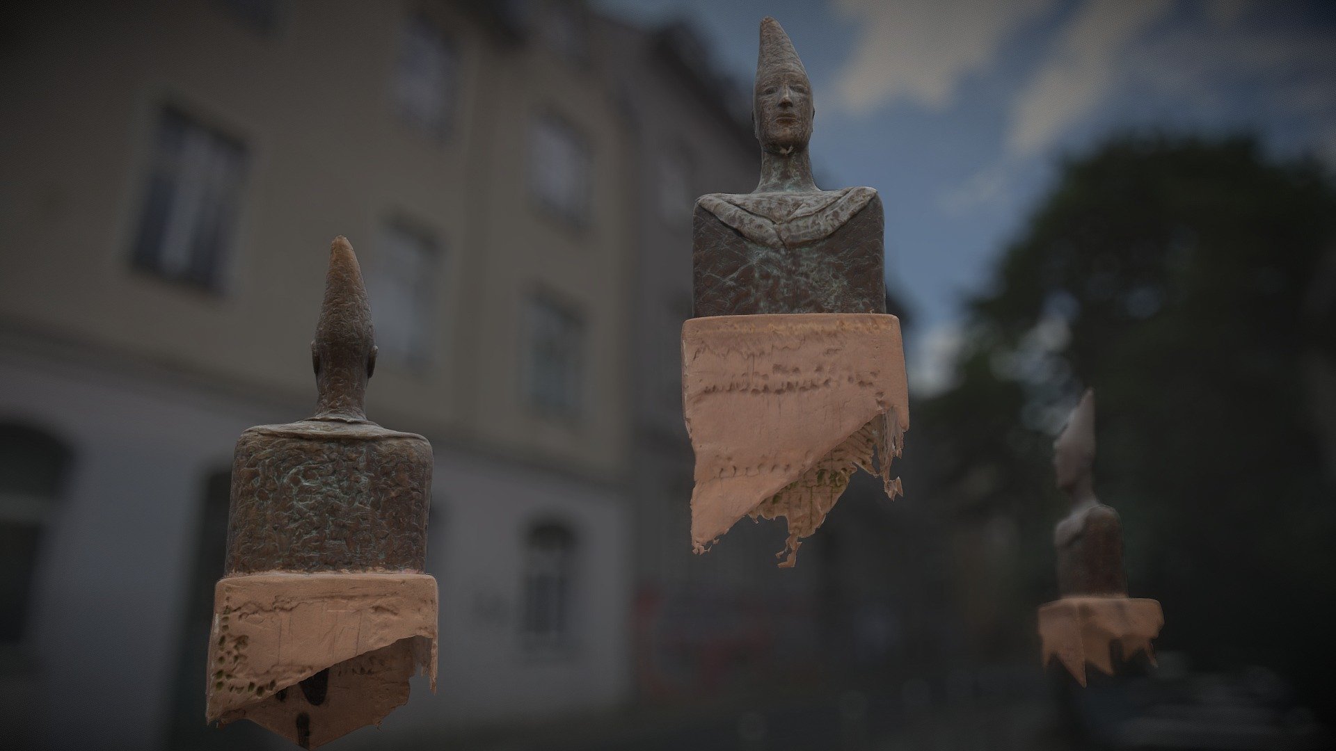 Drei Harlekine / Three Harlequins - In context