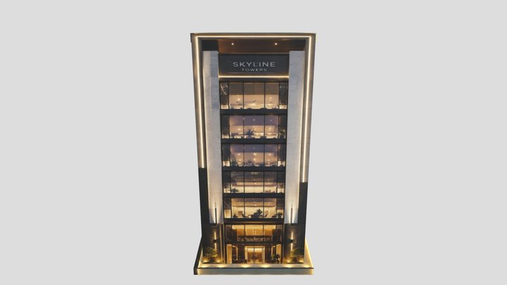 Futuristic Building – Modello 3D gratuito STL