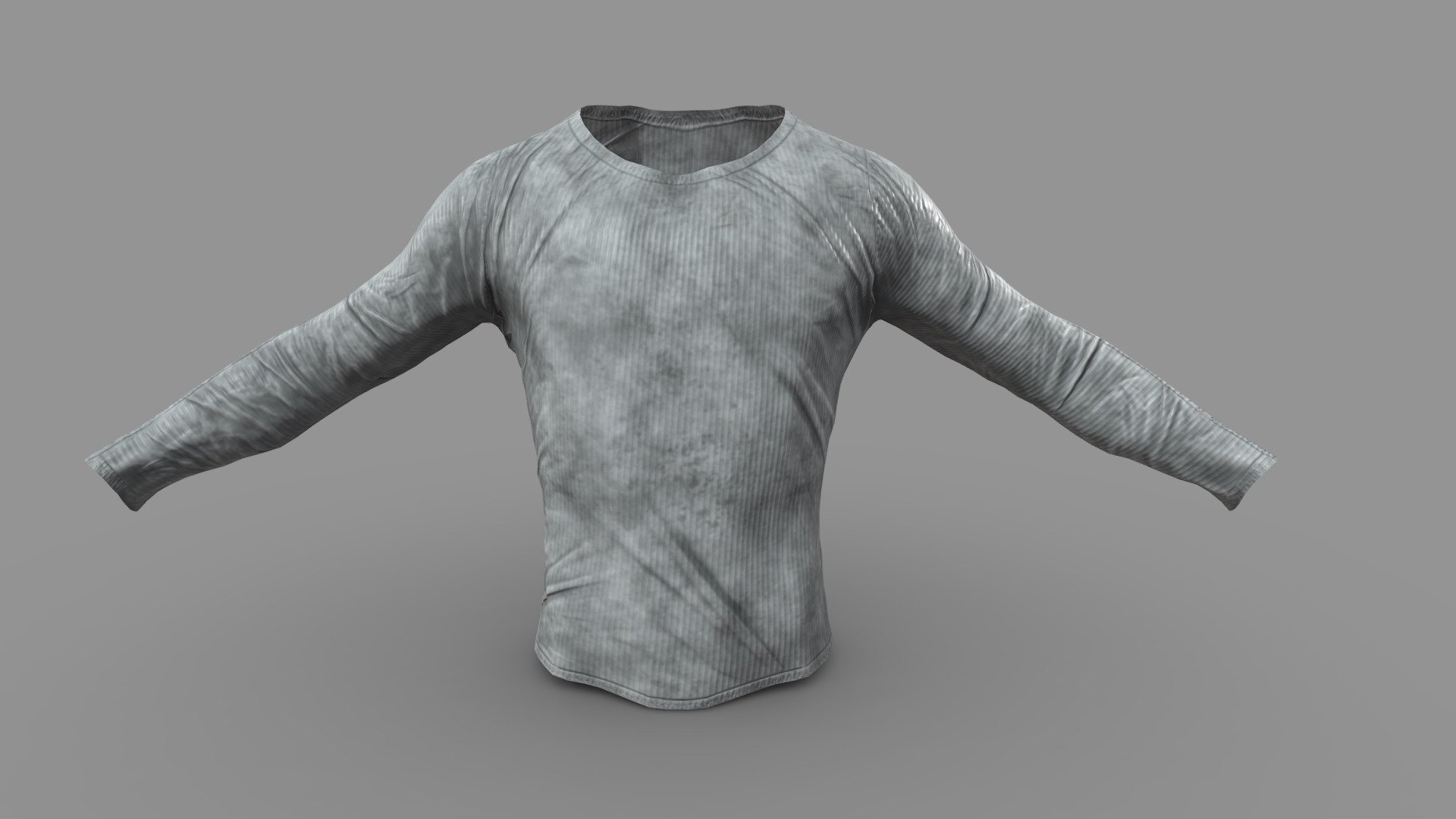 Dirty Long Sleeved T-Shirt - Buy Royalty Free 3D model by Radju ...