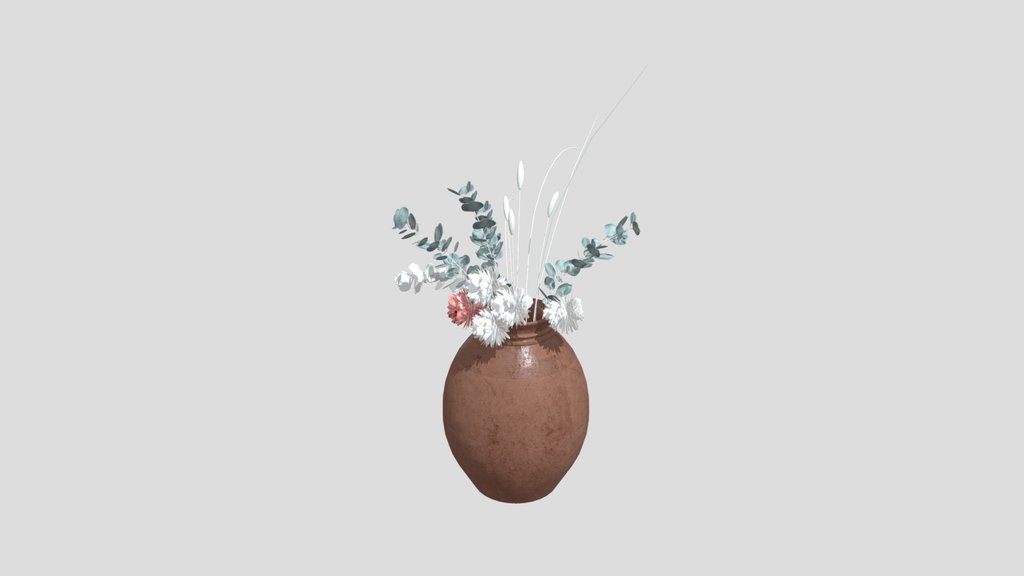 Bouquet Of Flowers In Vase