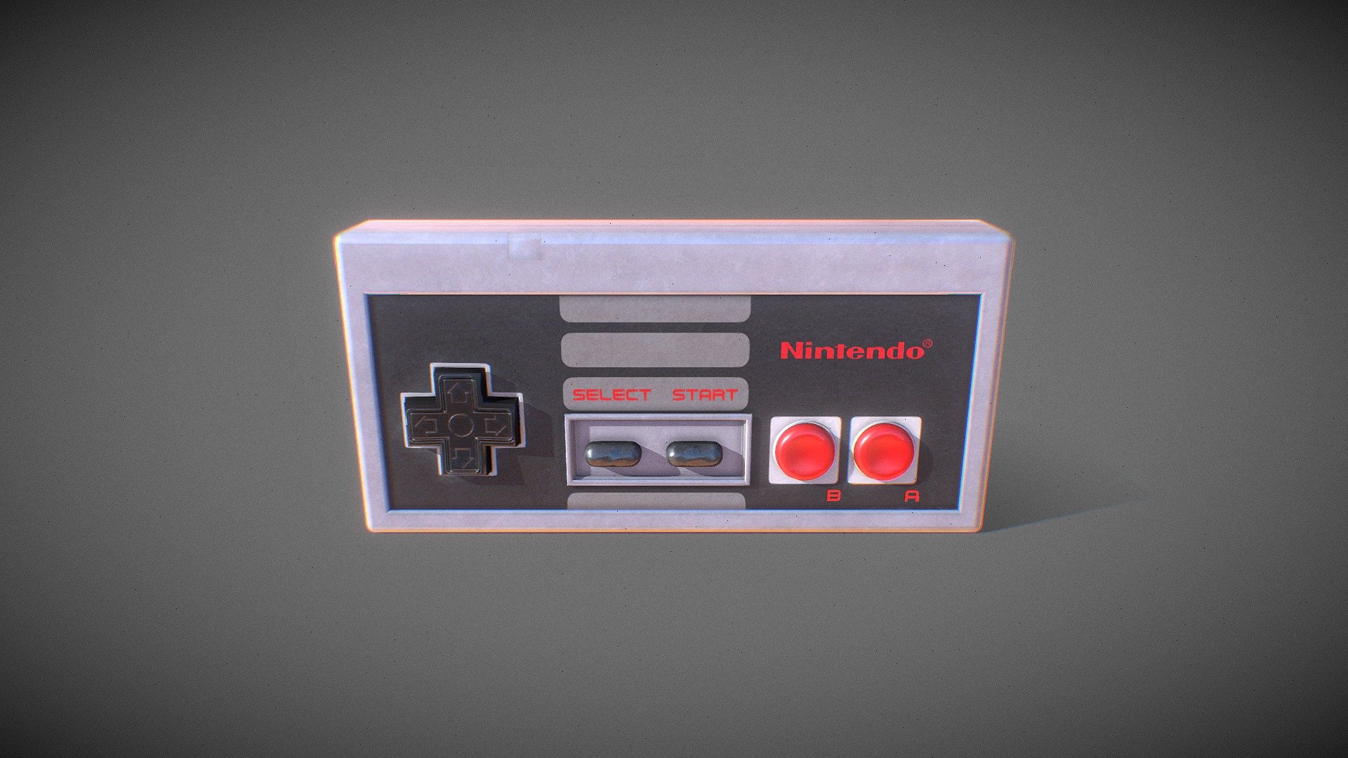 NES CONTROLLER 3D model by gregorymora [9bcf315] Sketchfab
