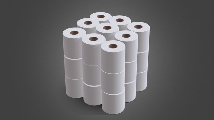 TP Roll Pack 24X 3D Model