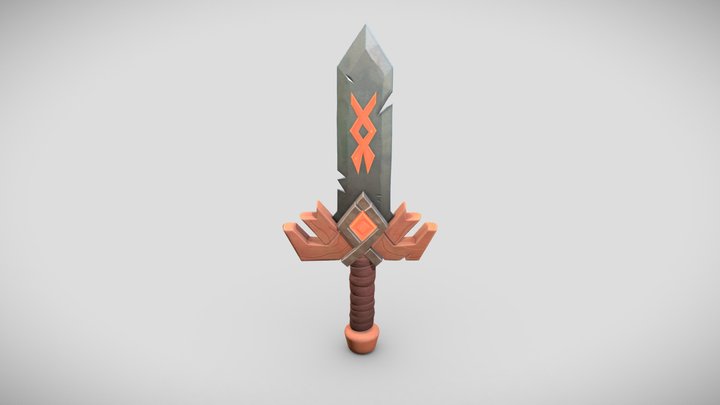 Fantasy Fire Sword – Modelo 3D gratuito STL