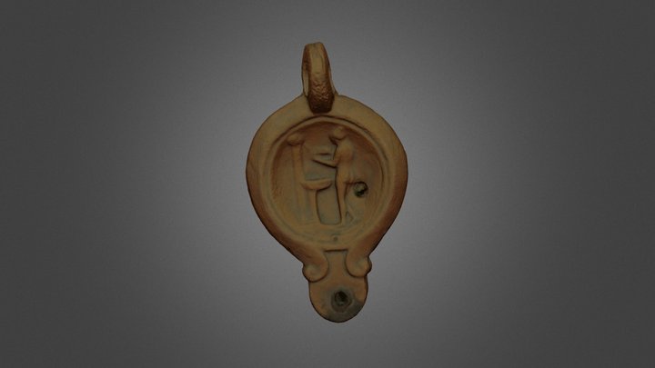 Lampe à huile dite de la "Dame à la toilette" 3D Model