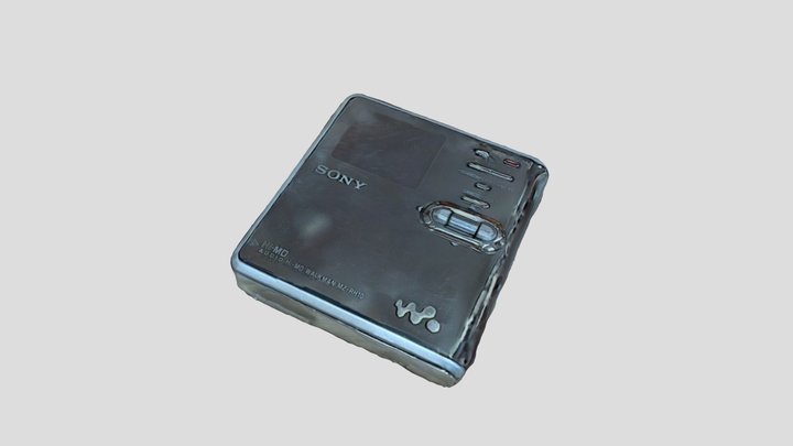 自分が磨かれたMDプレーヤー MD player which had polished me – Free 3D Model STL