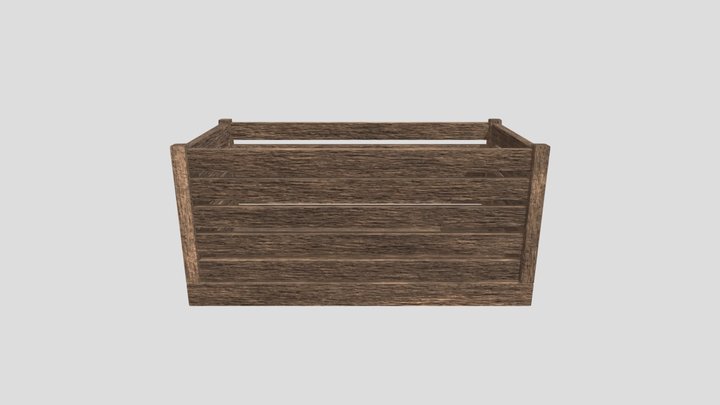 Crate 3D Model