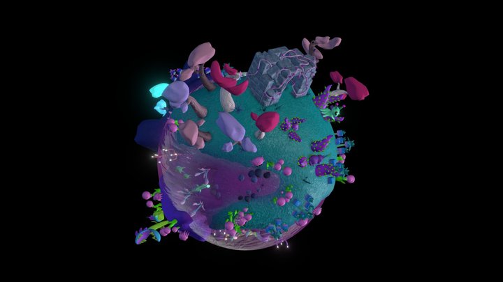 Planet Alcera 3D Model