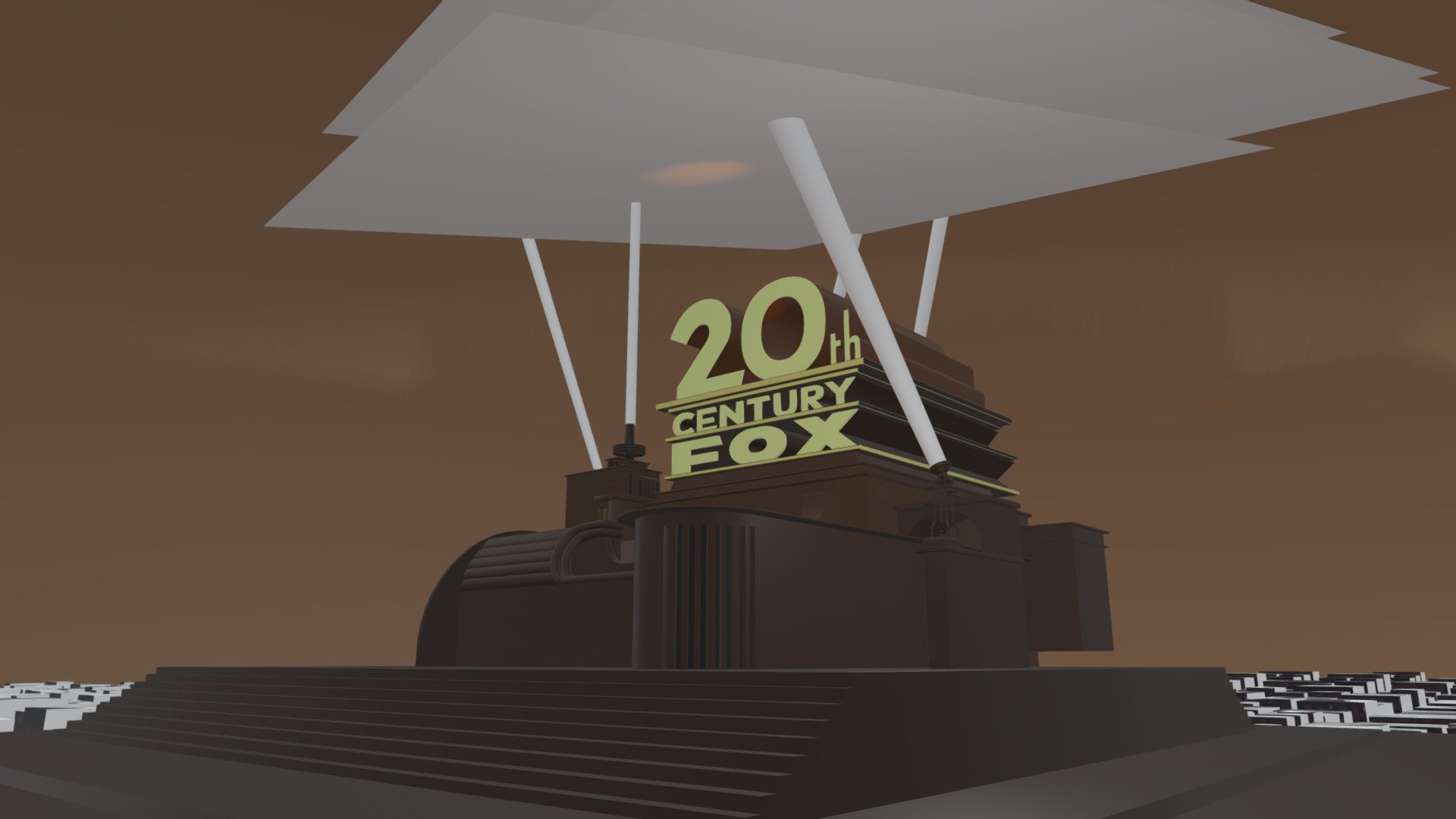 20th Century Fox (1994-2010) Logo Remake V13 - Download Free 3d Model 