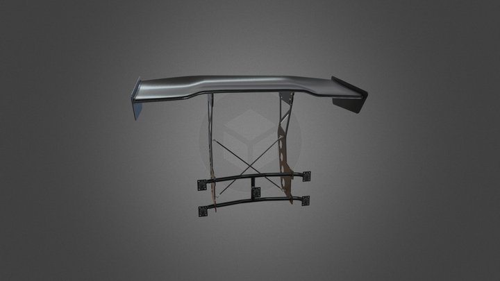 Chassis Mounted Rear Wing 3D Model