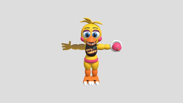 Toy Chica 3D Model