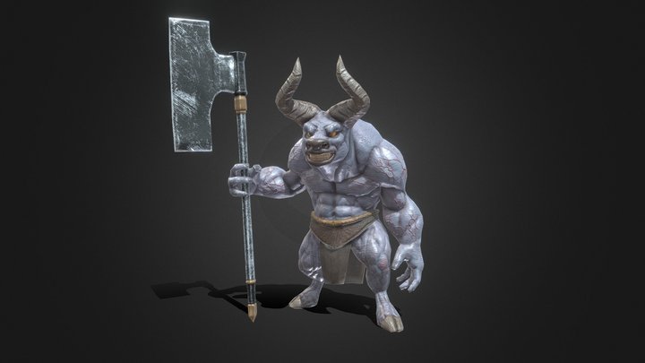 Fantasy Monster : Minotaurs 3D Model