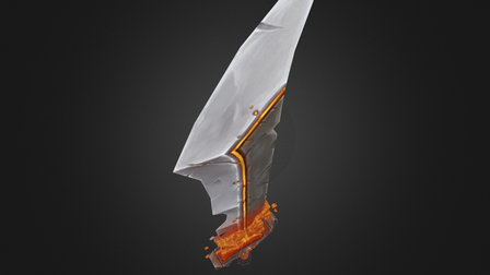 Burned Sword 3D Model