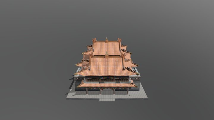 玉佛殿 3D Model