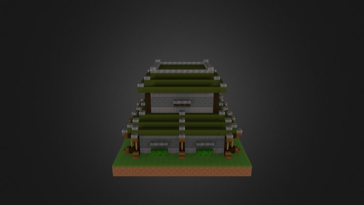 Pixelmon Town  P1 - House #1 3D Model