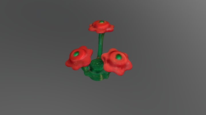Tiny LEGO flowers 3D Model