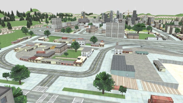 burnin rubber crash n' burn city 3D Model