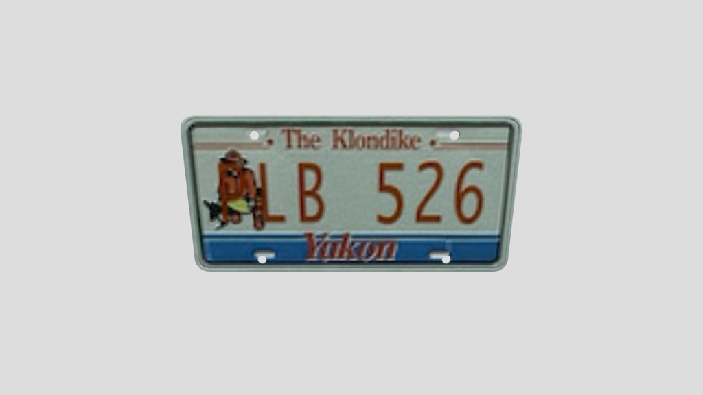 Yukon Licence Plate Pl