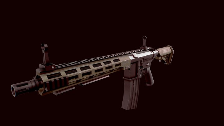 M4 Assault Rifle 3D Model