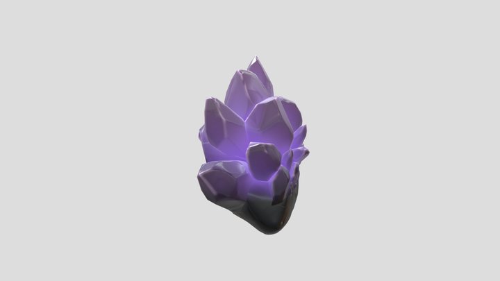 A is for Amethyst 3D Model