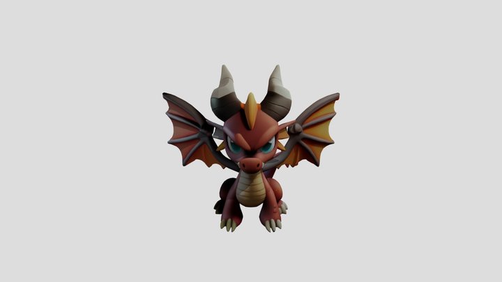 BABY DRAGON 3D Model