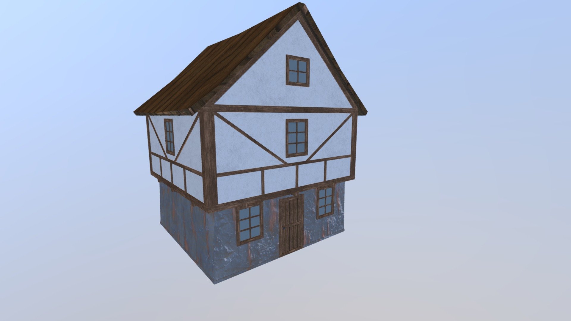 Low poly house (download)