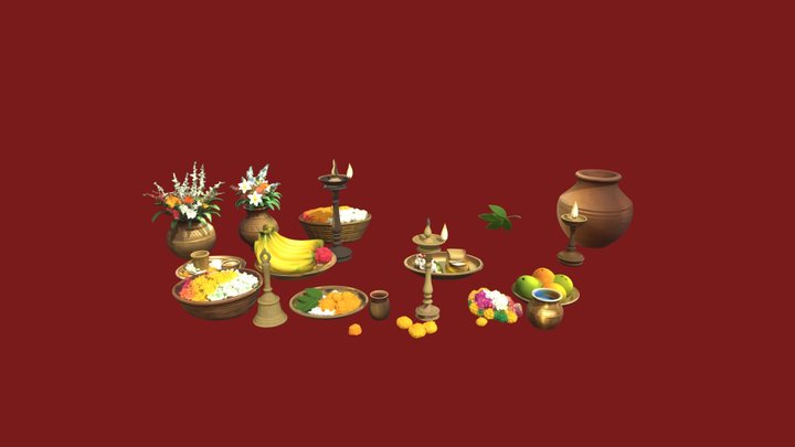 Shiv Pooja Goods C4d