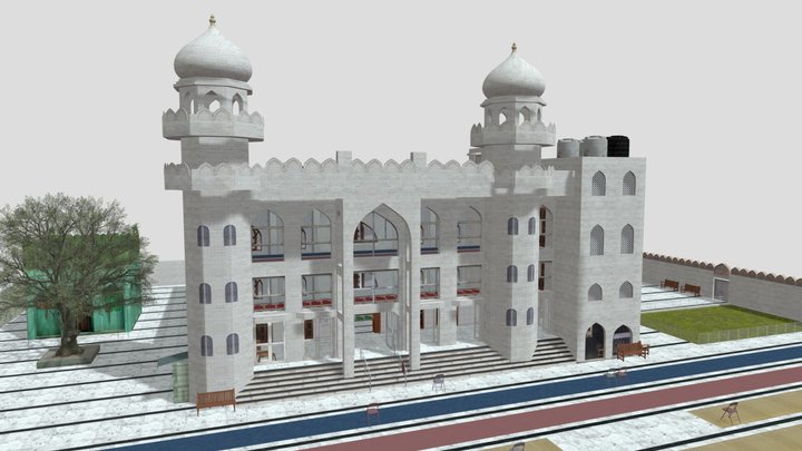 Greenpark Jama Masjid Hauz Khas New Delhi 3D Model