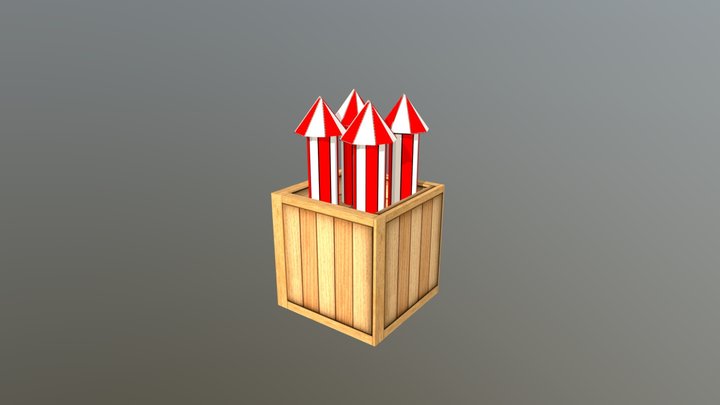 Caixa de fogos de artifício 3D Model