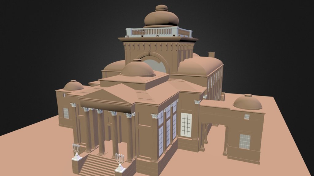 Great Synagogue on Tłomackie Street - 3D model by O.H. Media Sp. z o.o ...