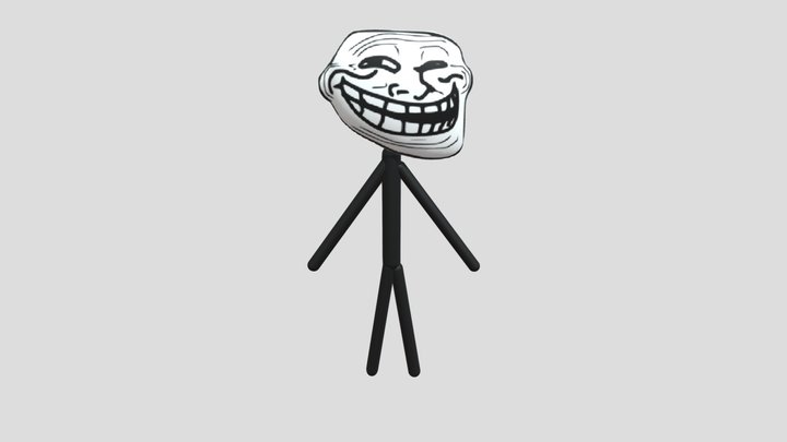 Trollface Recreation 3D Model