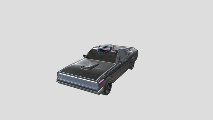 Cyberpunk Car 3D Model