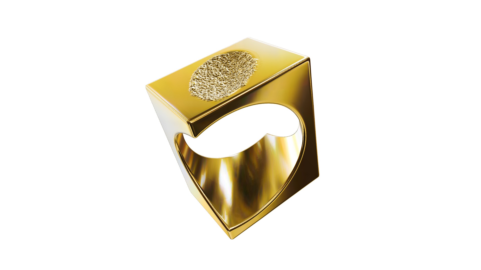 3D model Ovoide cube ring - This is a 3D model of the Ovoide cube ring. The 3D model is about logo.