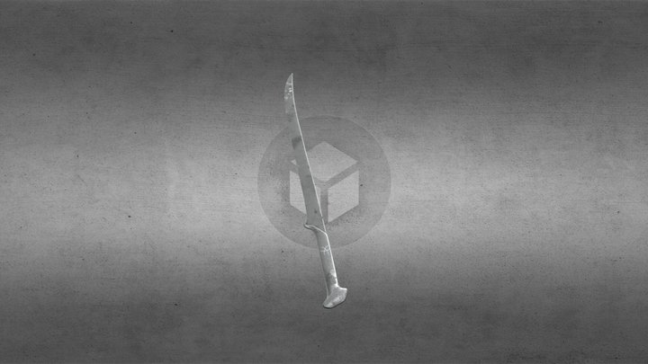 Relic Steel Blade – Scarred by Time 3D Model