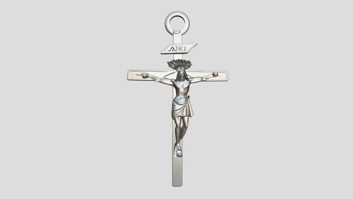 Portachiavi Crocifisso Palo Del Colle 3D Model